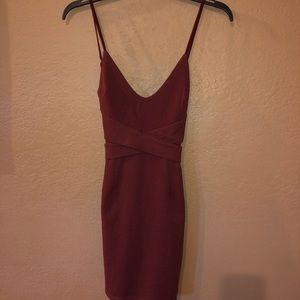 SOLD: Brand new maroon bodycon dress!